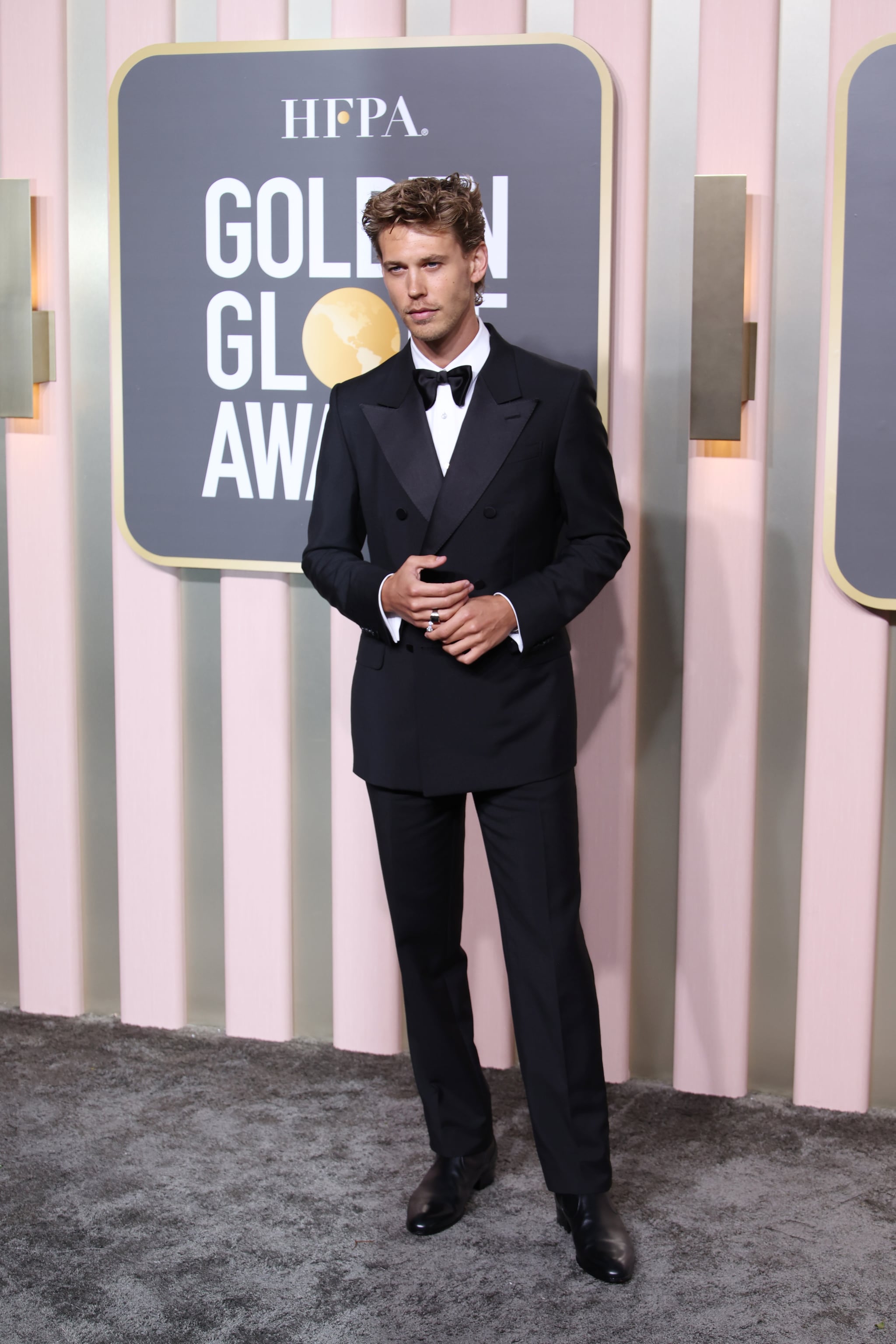 Austin Butler at the 2023 Golden Globe Awards | Every Stylish Celebrity  Arrival at the 2023 Golden Globes | POPSUGAR Fashion Photo 26