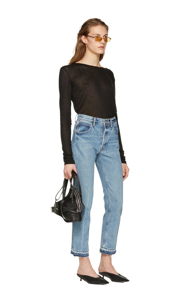 Helmut Lang Black Leather Bra Bag