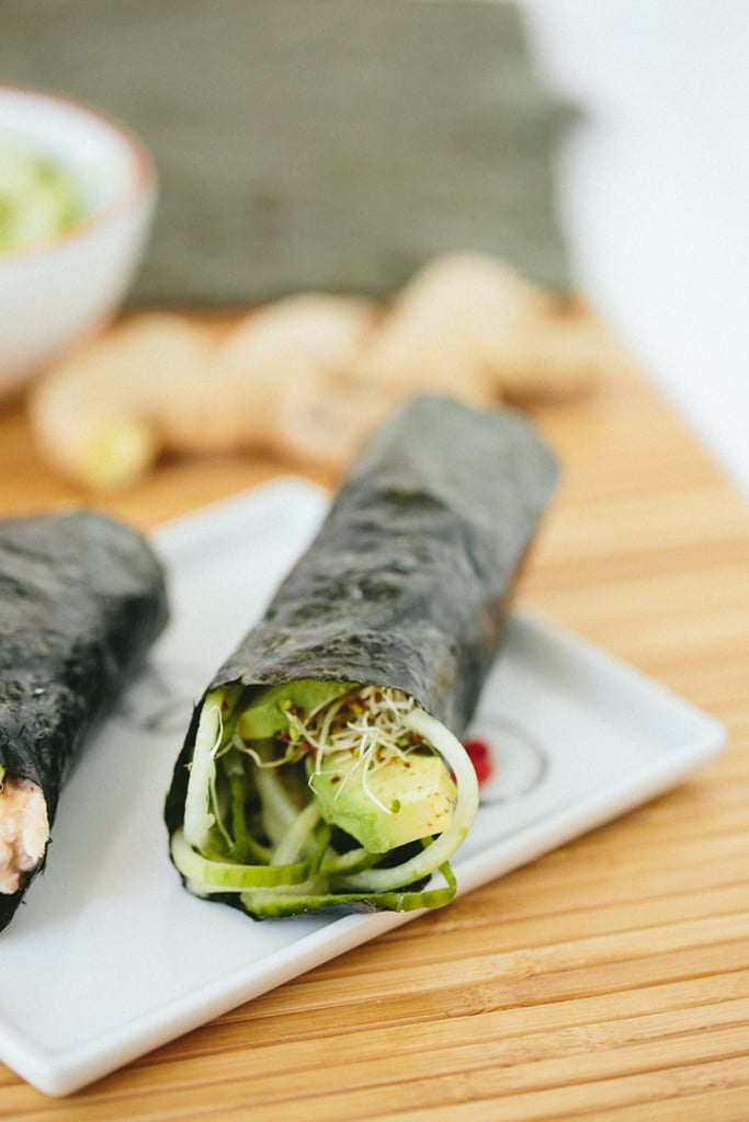Cucumber Avocado Tuna Hand Rolls Best Avocado Recipes POPSUGAR Food