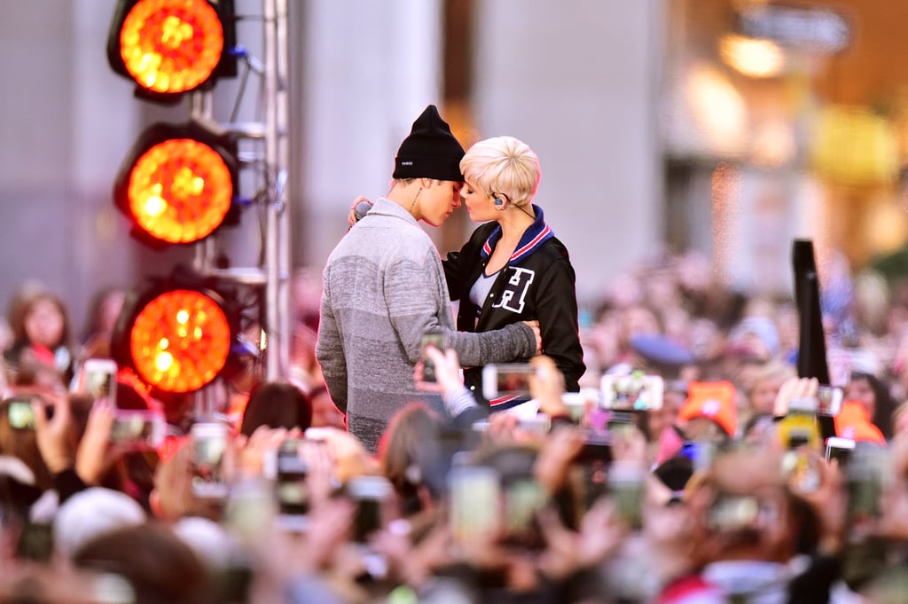Justin Bieber and Halsey Performing on the Today Show 2015