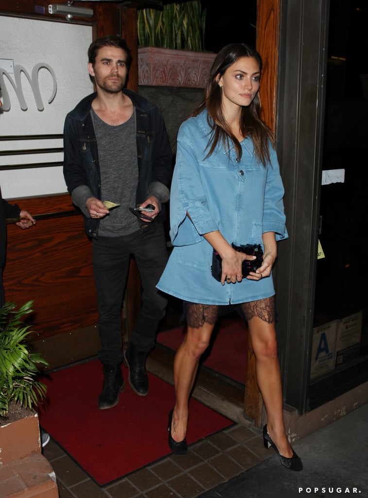 Paul Wesley and Phoebe Tonkin Out in LA April 2017