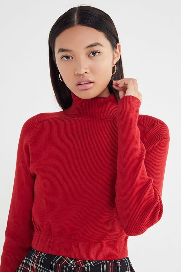 Urban Renewal Recycled Cropped Turtleneck Sweater | Kendall Jenner and ...