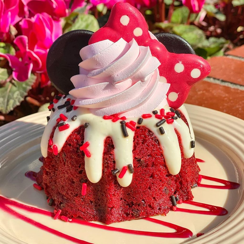 Disneyland S Red Velvet Minnie Mouse Bundt Cakes Photos Popsugar Food