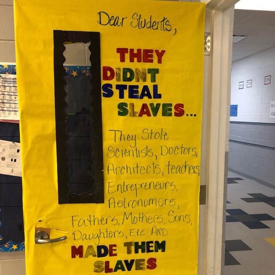 Teacher's Black History Month Door