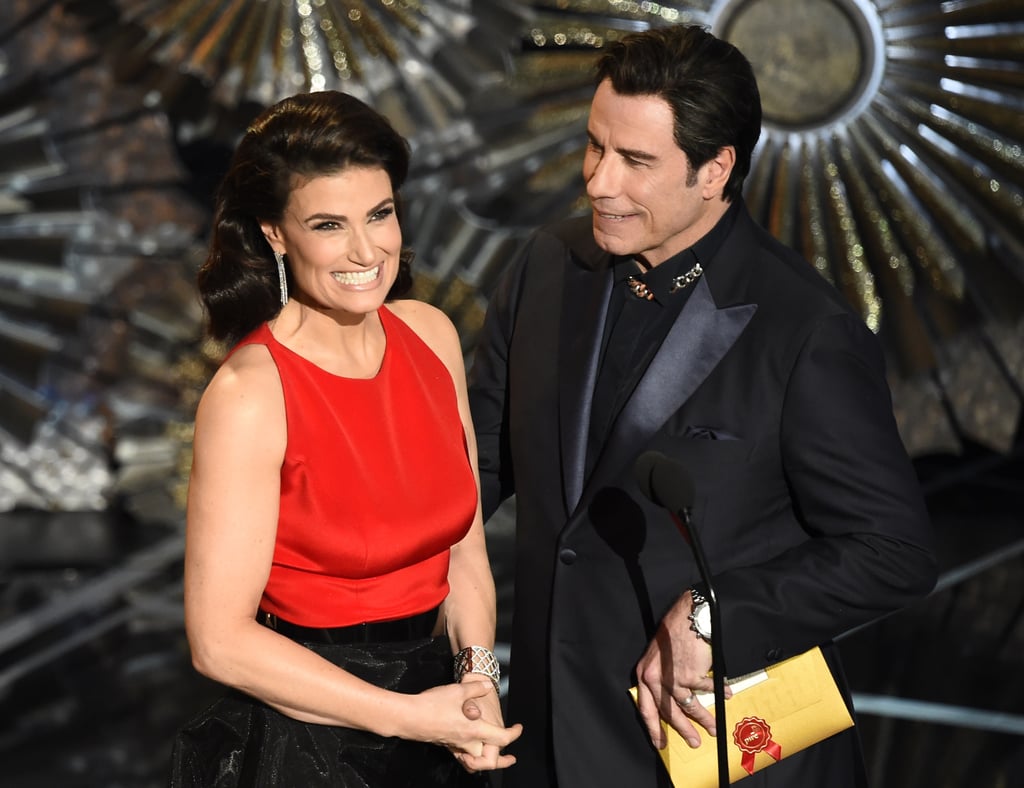 John Travolta and Idina Menzel at the Oscars 2015 | Pictures