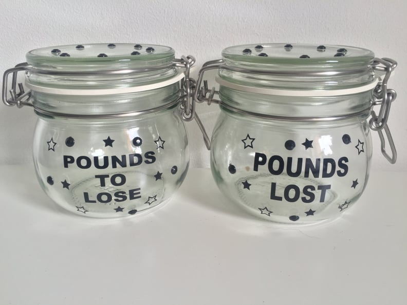 Decorative Weight-Loss Jar on Etsy