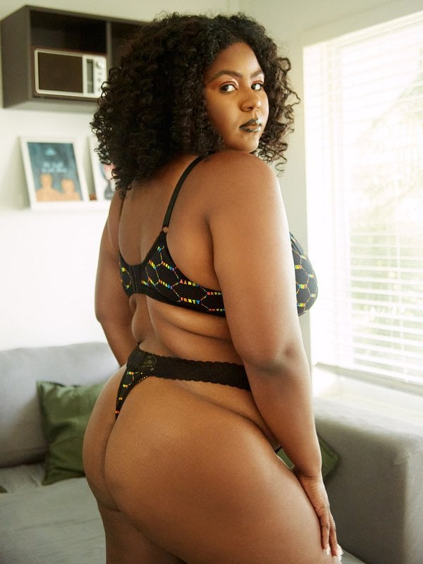 Savage x Fenty Cotton Essentials Thong in Black