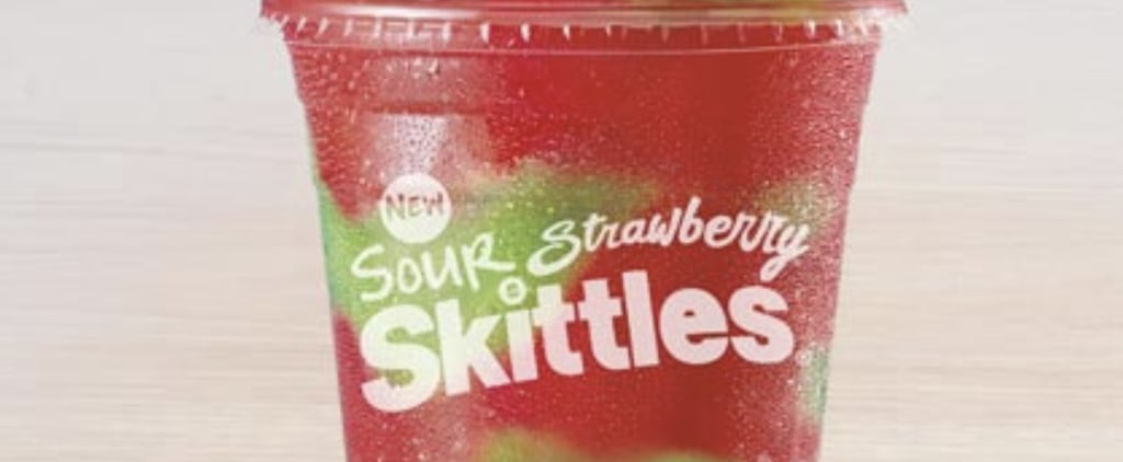 Taco Bell Sour Strawberry Skittles Freeze