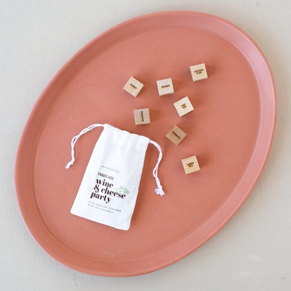 JoJo Fletcher x Etsy Wine & Cheese Foodie Dice Game