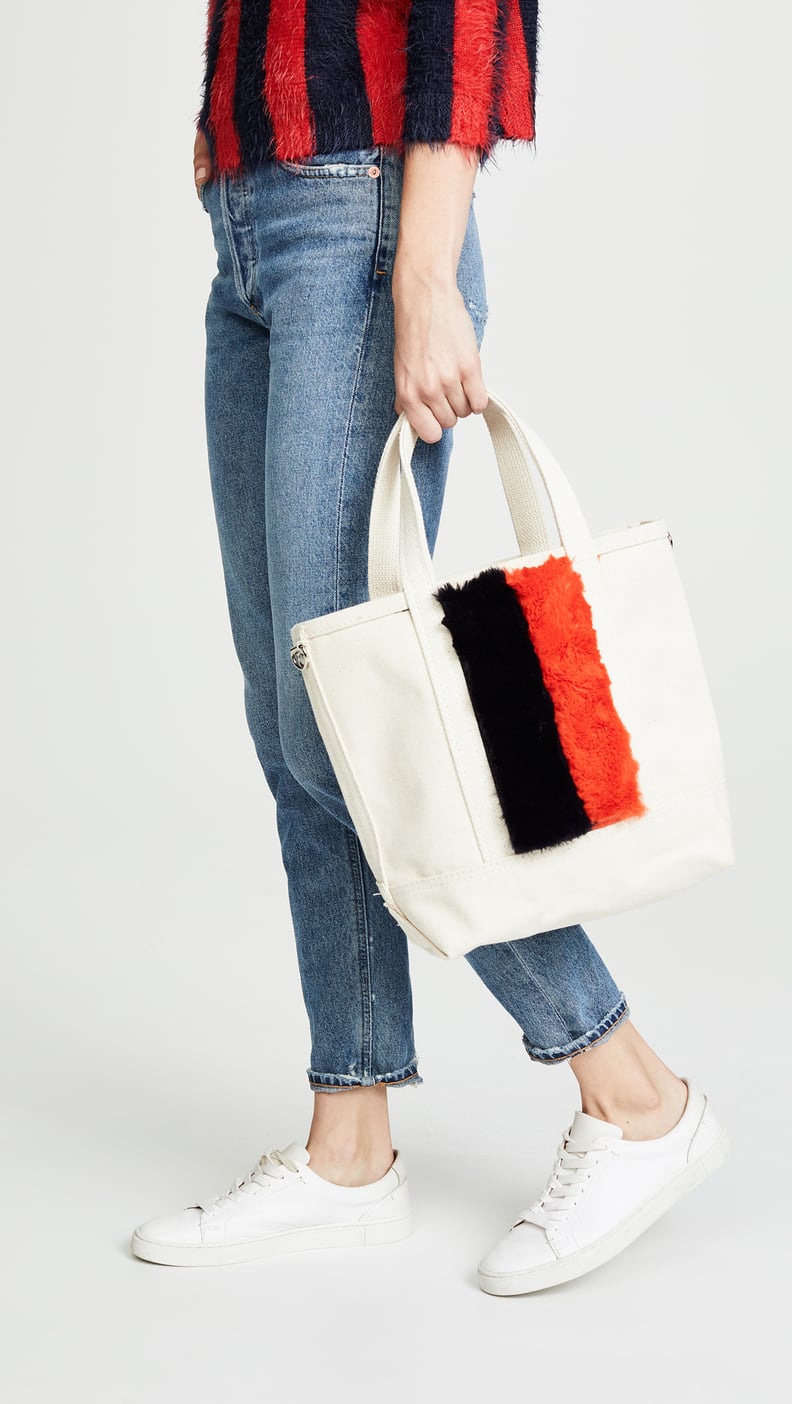 Kule The Faux Fur Bucket Bag