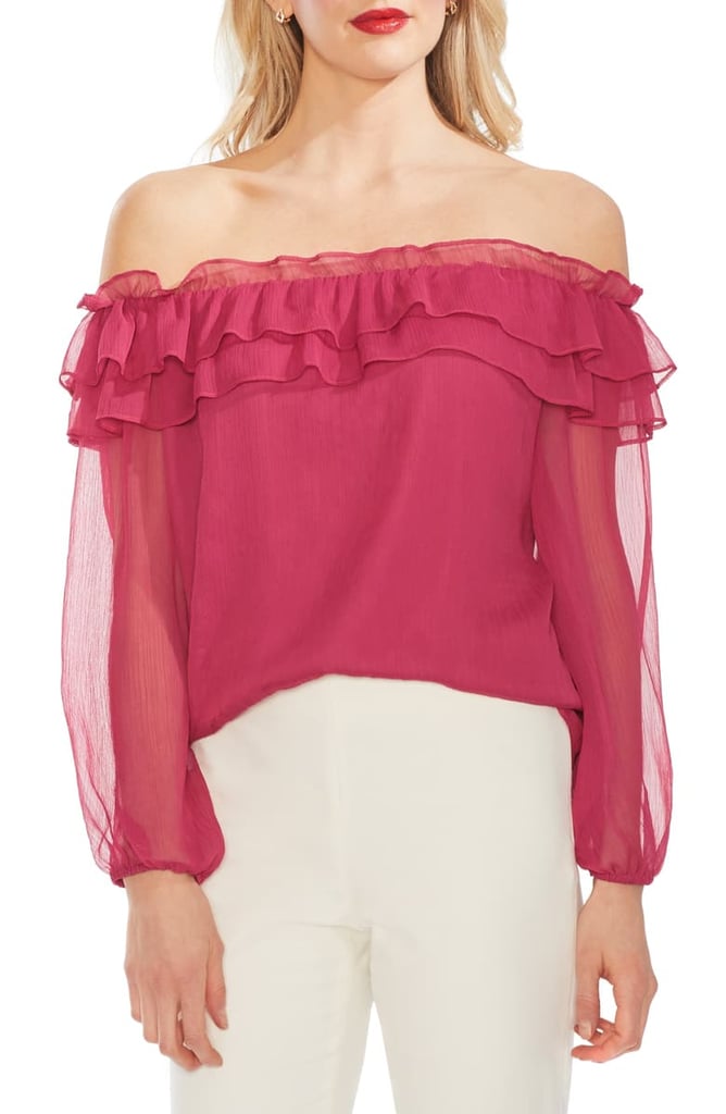 Vince Camuto Ruffle Off the Shoulder Top