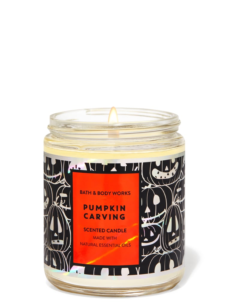 Pumpkin Carving Single Wick Candle ($15)
