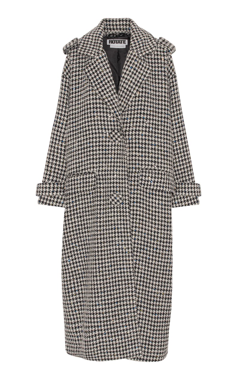 Rotate Sequined Houndstooth Coat