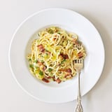 Pasta Carbonara With Leeks and Sun-Dried Tomatoes