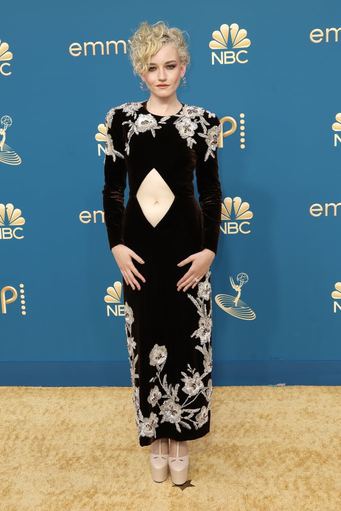 Julia Garner's Velvet Gucci Cutout Dress at the Emmys 2022 POPSUGAR