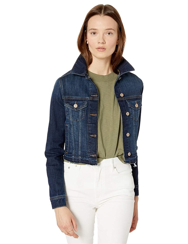 The Drop Women's Downtown Cropped Cutoff Denim Jacket