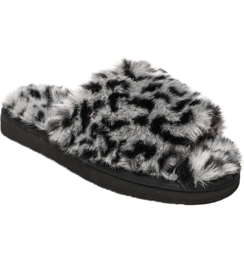 Minnetonka Faux Fur Slide Slipper