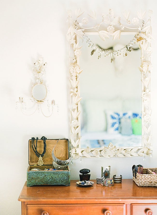 Dainty and romantic like Rowena Ravenclaw's diadem, this floral mirror is exactly the type of statement piece that members of this house would adore. 
 via The Everygirl