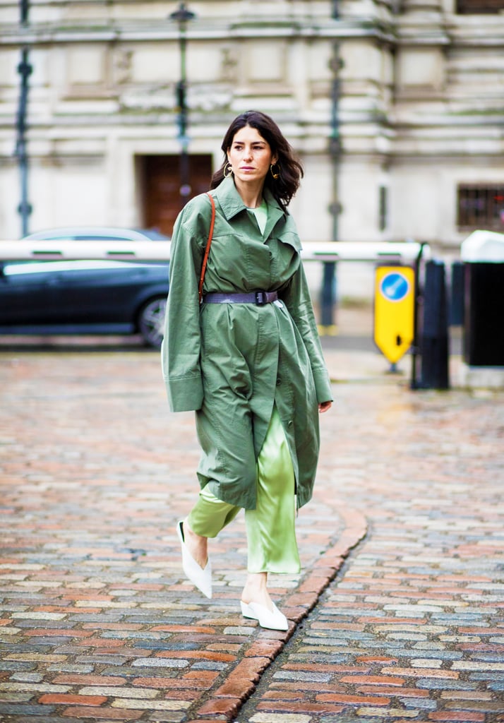 Silky Green Pants