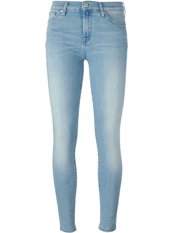 7 For All Mankind Cropped Stone Wash Skinny Jeans ($208) | Kendall ...