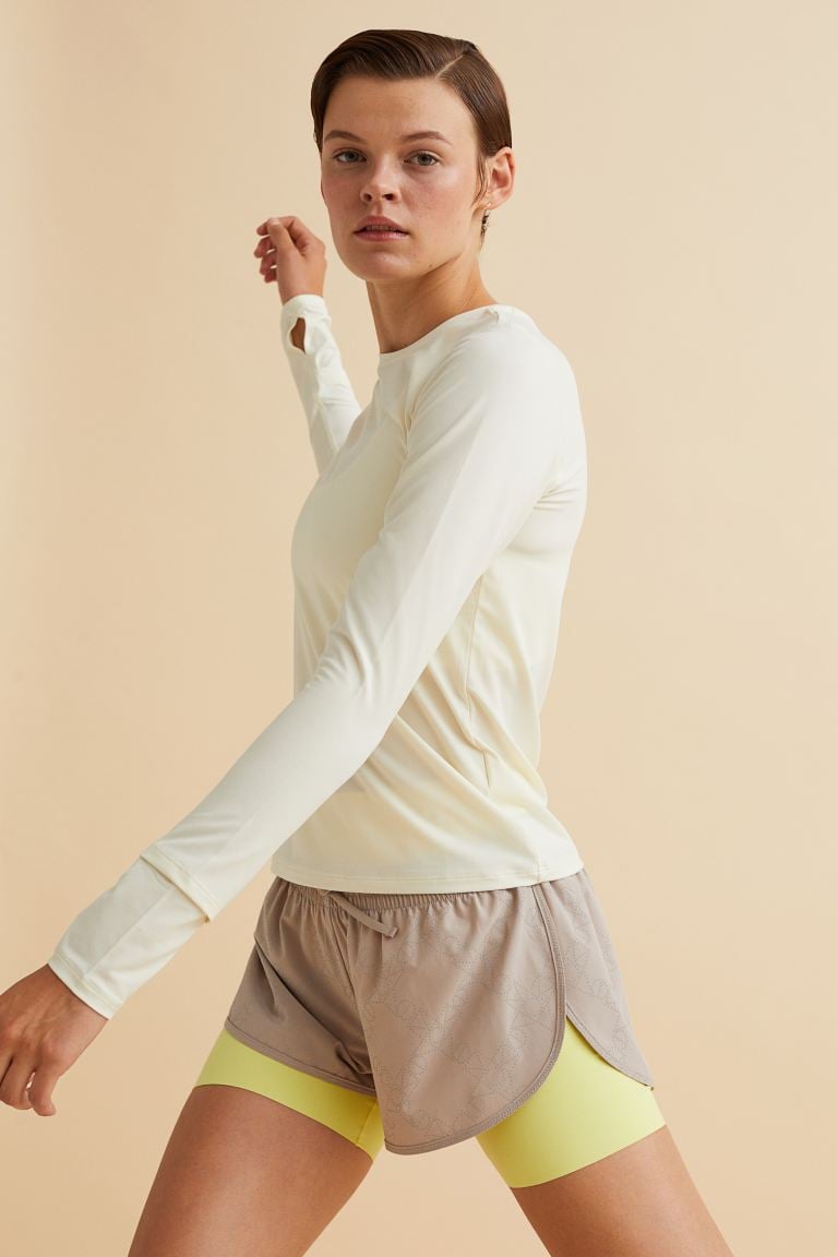 A Long Sleeved Layer H M Running Top Jane Fonda Is the New Face