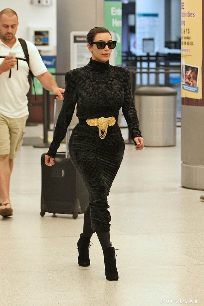 After stopping by the chateau, Kim jetted out of Paris to head to Miami.