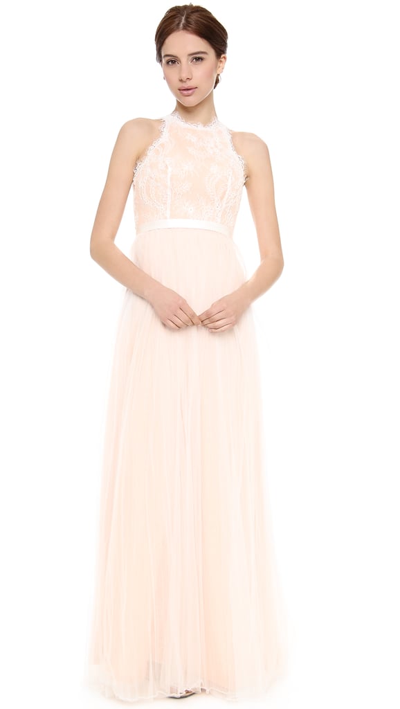 Love, Yu Fancy Pink Lace Gown ($1,850)