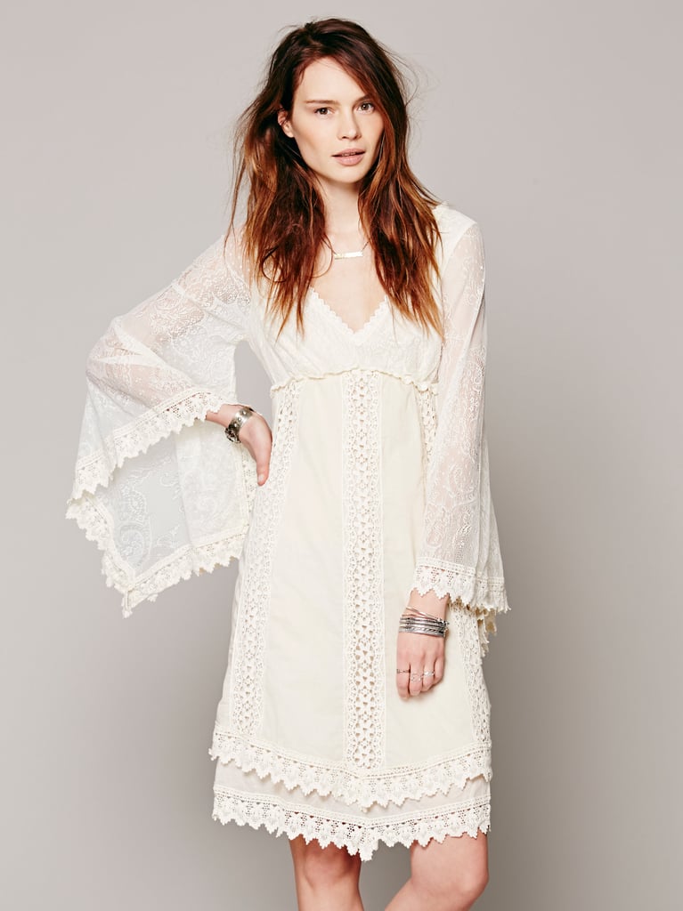 Free People White Crochet Dress