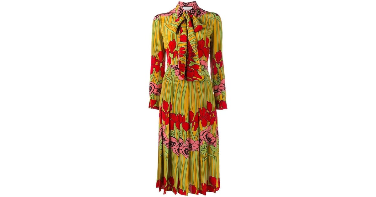 Gucci floral Print Dress | Michelle Obama Wearing Gucci Dress at BET ...