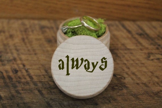 "Always" Wooden Ring Box