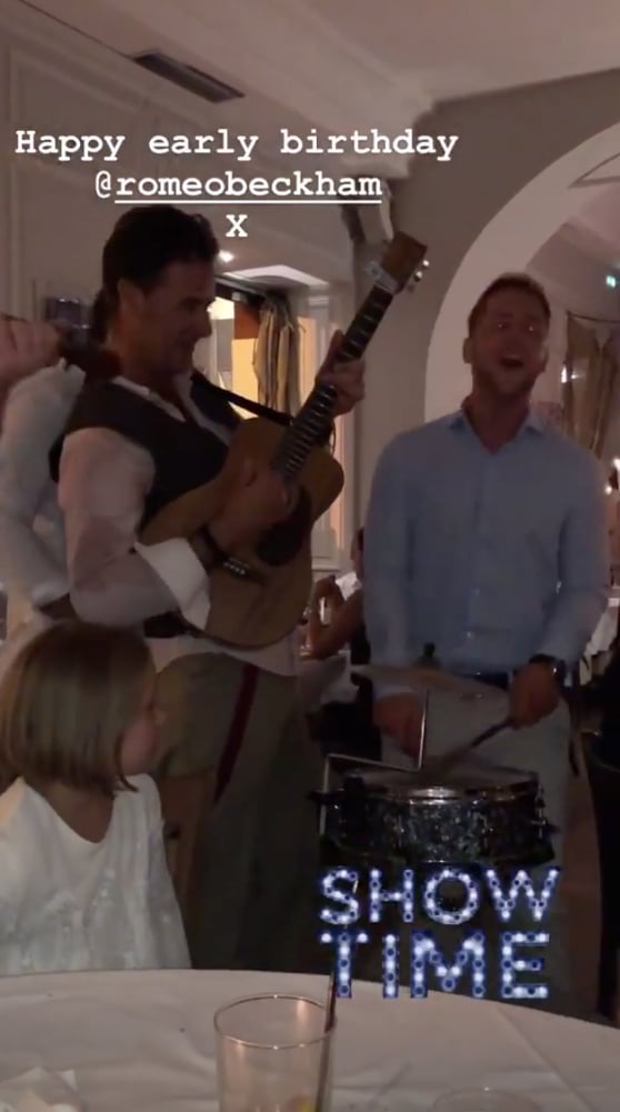 Elton John Singing "Happy Birthday" to Romeo Beckham 2018