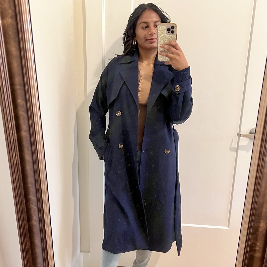 This Old Navy Trench Coat Is My Go-To For an Effortless, Tailored Look