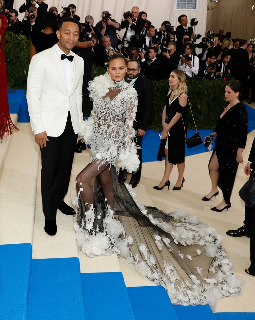 Chrissy Teigen and John Legend at the 2017 Met Gala