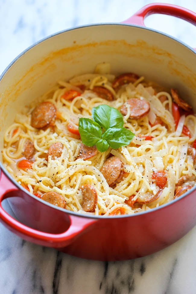 One-Pot Pasta With Andouille Sausage | Unusual Pasta Dishes | POPSUGAR ...