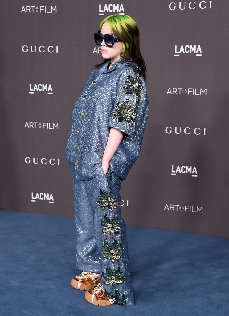 Billie Eilish Wore Silk Gucci Pajamas on the Red Carpet