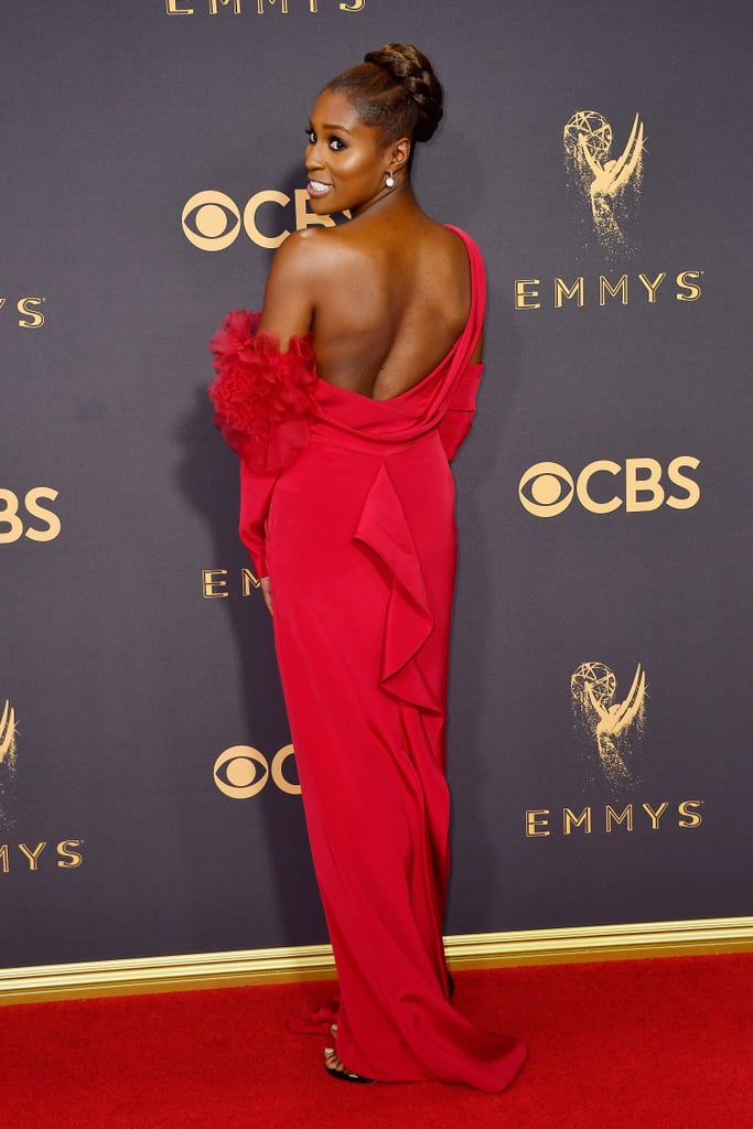 Issa Rae at the 2017 Emmy Awards