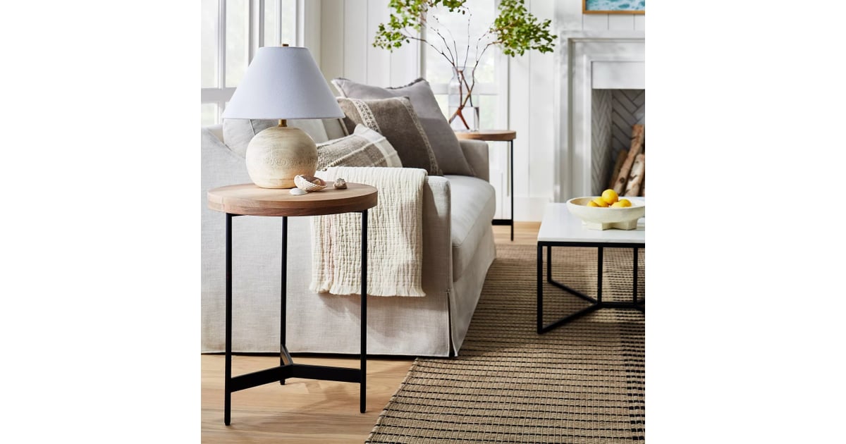 Villa Park Round Wooden End Table Shop Studio McGee's Spring 2021