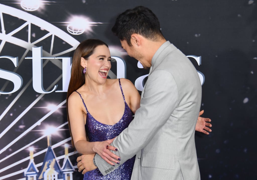 Emilia Clarke and Henry Golding at the Last Christmas Premiere