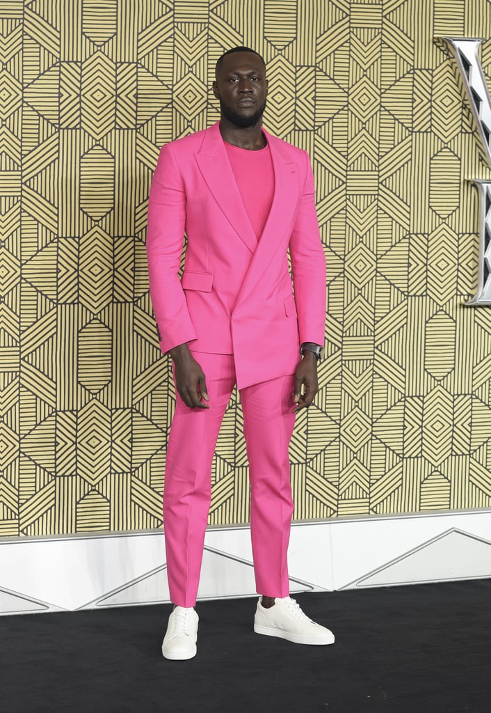 Stormzy at the "Black Panther: Wakanda Forever" London Premiere