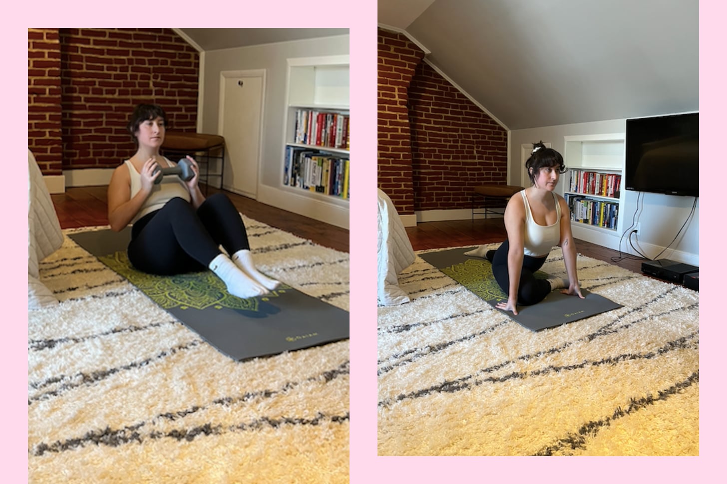 i tried leah kateb and miguel harichi's workout