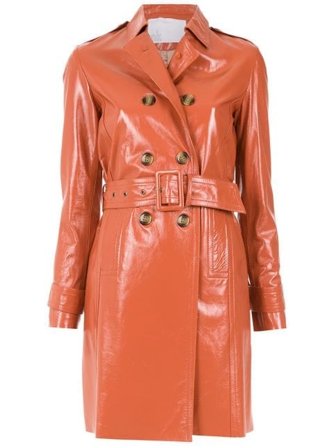 NK Leather Trench Coat