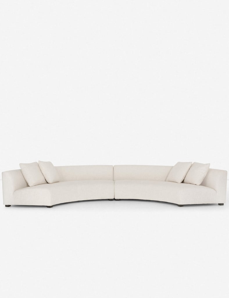 Lulu and Georgia Saban 2-Piece Curved Sectional Sofa