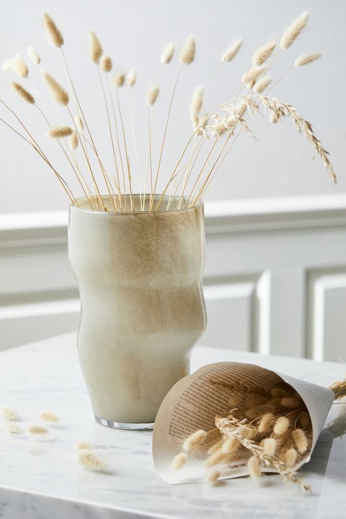 An Earthy Vase: H&M Home Large Glass Vase in Taupe