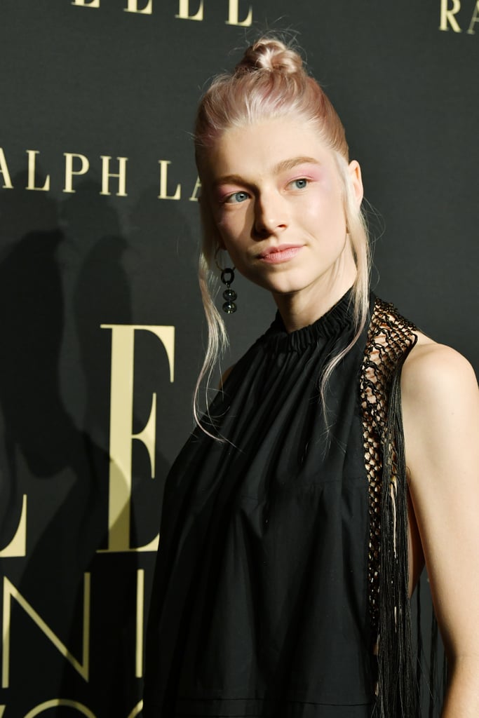 Hunter Schafer's Pink Hair and Makeup at the Elle Event