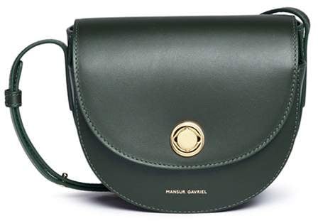 Mansur Gavriel Mini Leather Saddle Bag