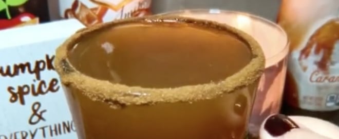 Pumpkin Caramel Hard Cider Cocktail Recipe