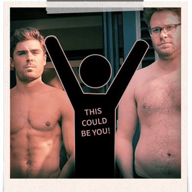 Zac Efron and Seth Rogen Shirtless Selfie For Neighbors 2