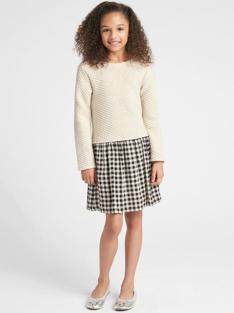 Gap Mix-Fabric Sweater Dress
