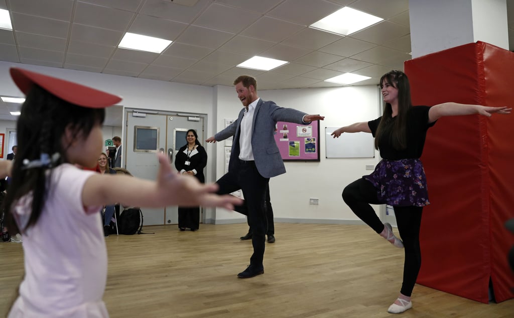 Prince Harry Visits Ballet Class South Ealing April 2019