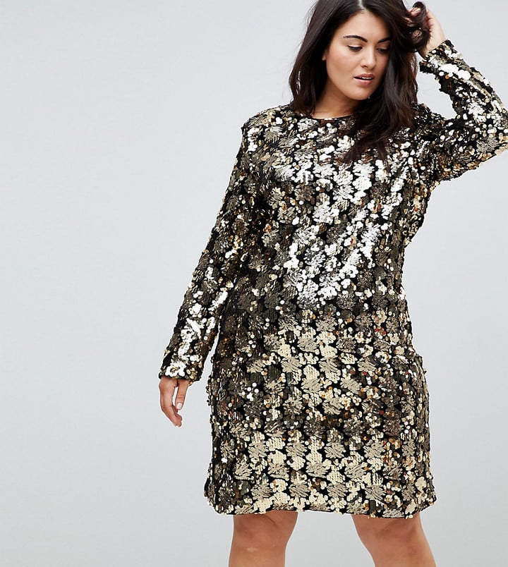 Unique 21 Hero Trophy Dress In All Over Mixed Sequin | Beyonce Wearing ...